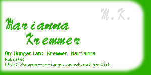 marianna kremmer business card